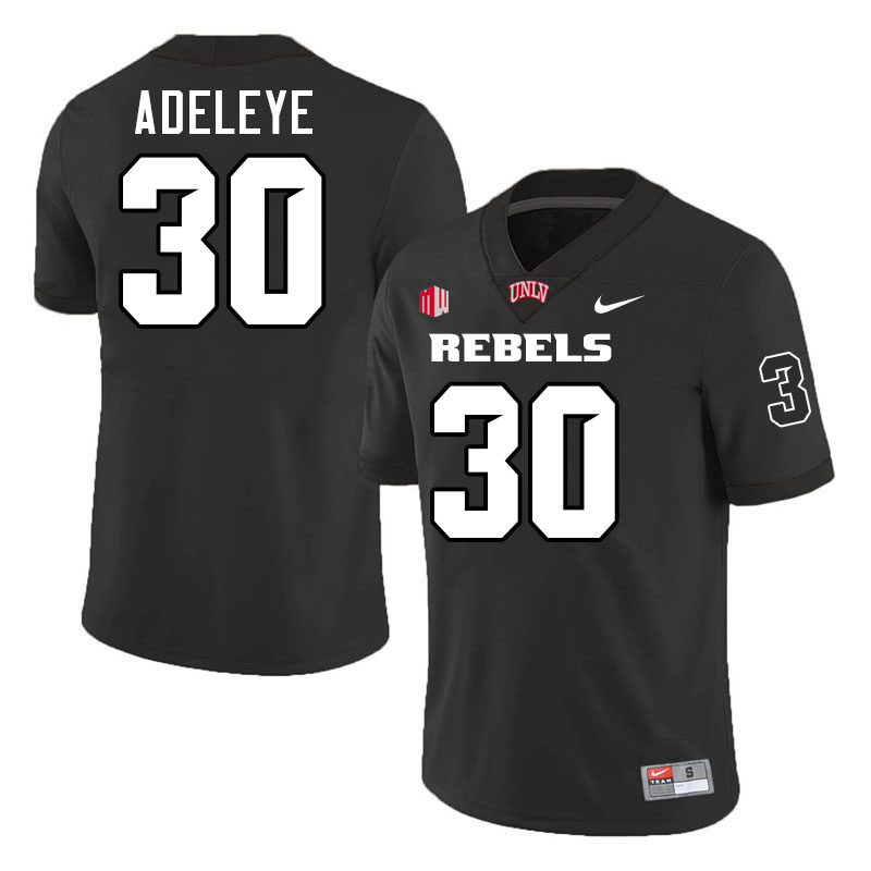 UNLV Rebels #30 Tunmise Adeleye College Football Jerseys,Uniforms-Black UNLV Rebels #30 Tunmise Adeleye College Football Jerseys,Uniforms-Black